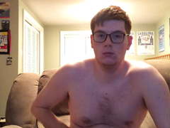 Chubby teen jerking off his hairy cock